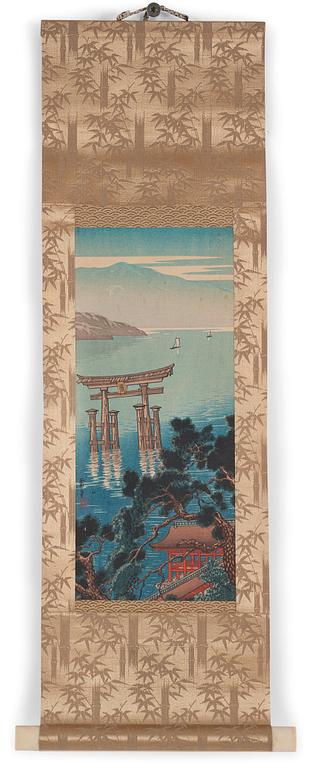 Träsnitt, Japan, tidigt 1900-tal.