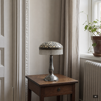 A Jugend table lamp, early 20th century.