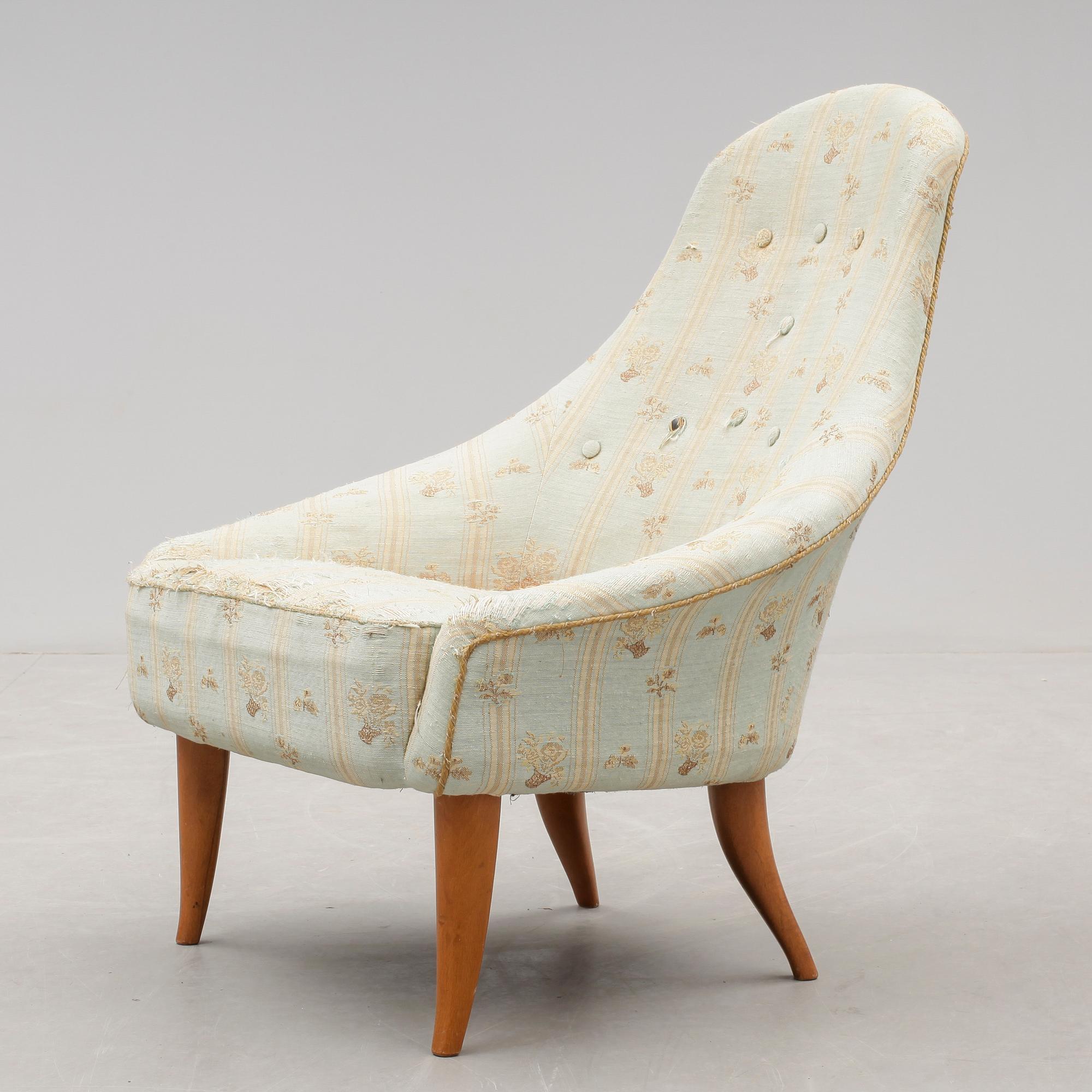 FÅTÖLJ, "Lilla Eva" ur Paradiset, Triva, Kerstin Hörlin-Holmquist för NK, 1900-talets mitt.