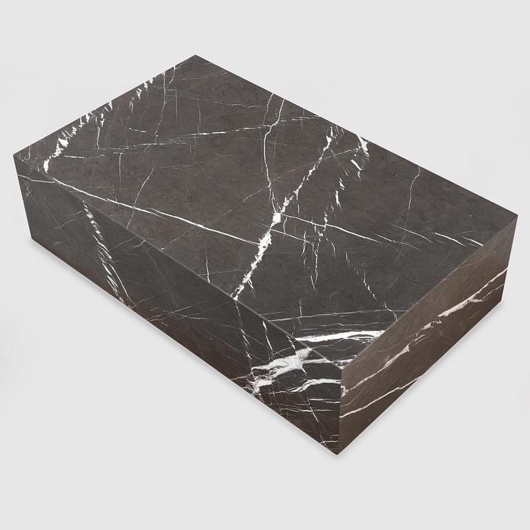 A marble 'Plinth' coffee table from Menu.