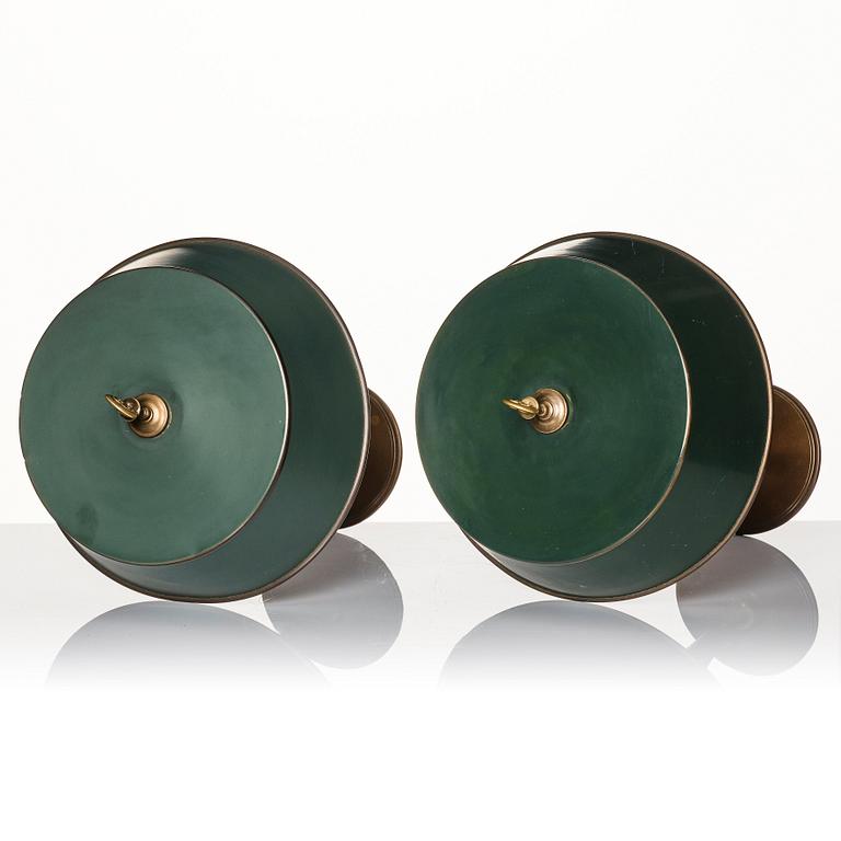 Erik Tidstrand, a pair of table lamps, model "26550", Nordiska Kompaniet, 1920s.