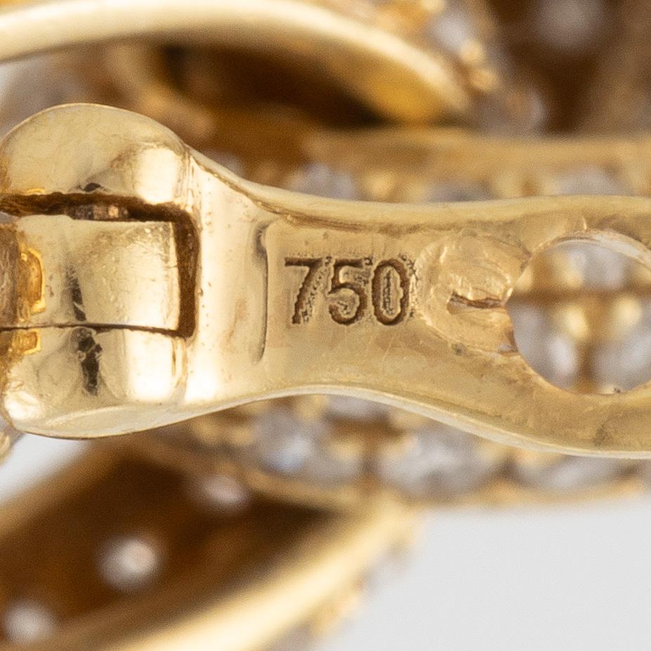 Armband, 18K guld med åttkantslipade diamanter.