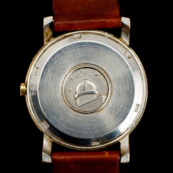 ARMBANDSUR, guld på stål, Omega Constellation.