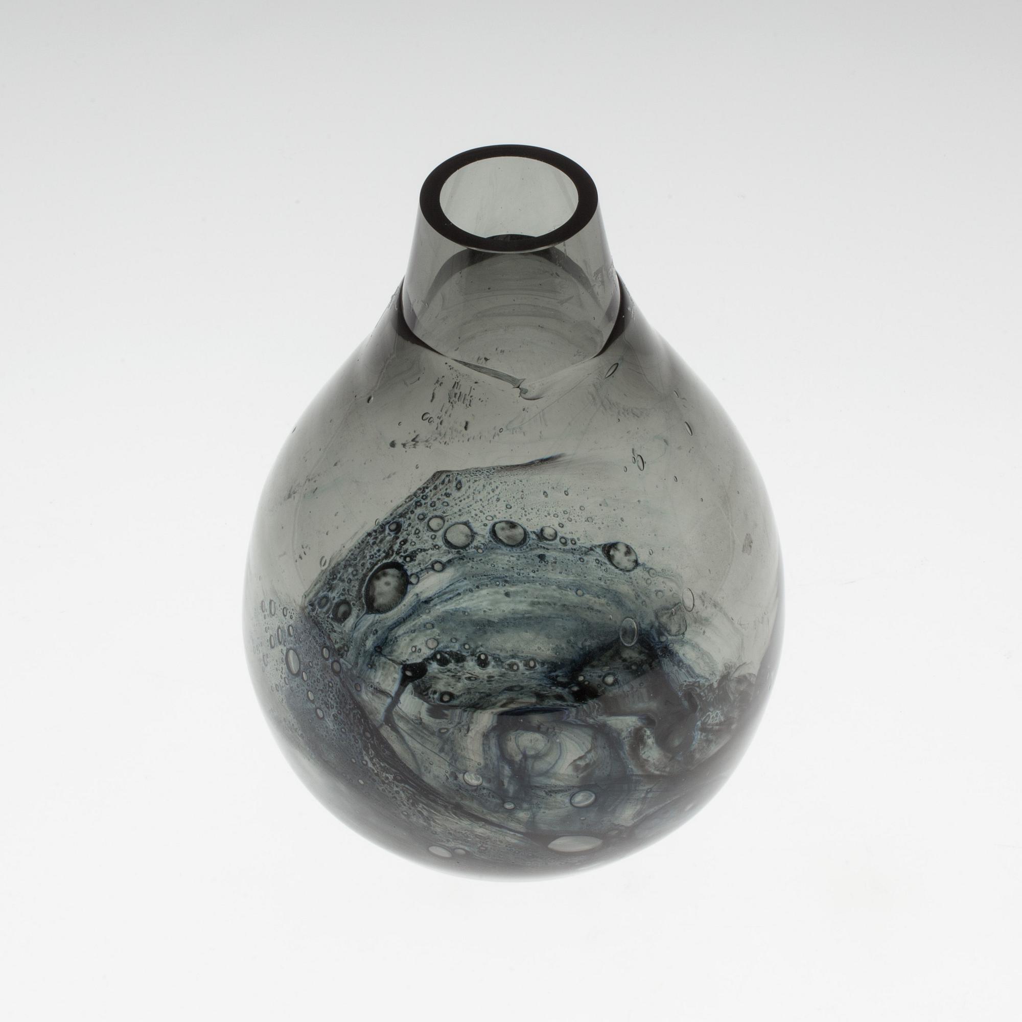 EVA ENGLUND, an 'Eldlek' glass vase from Pukeberg, unsigned.