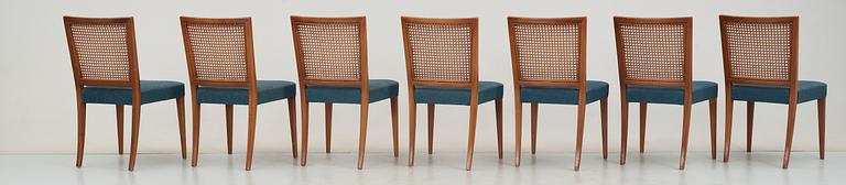 STOLAR, 10 st, etikettmärkta Paul Boman, 1900-talets mitt.