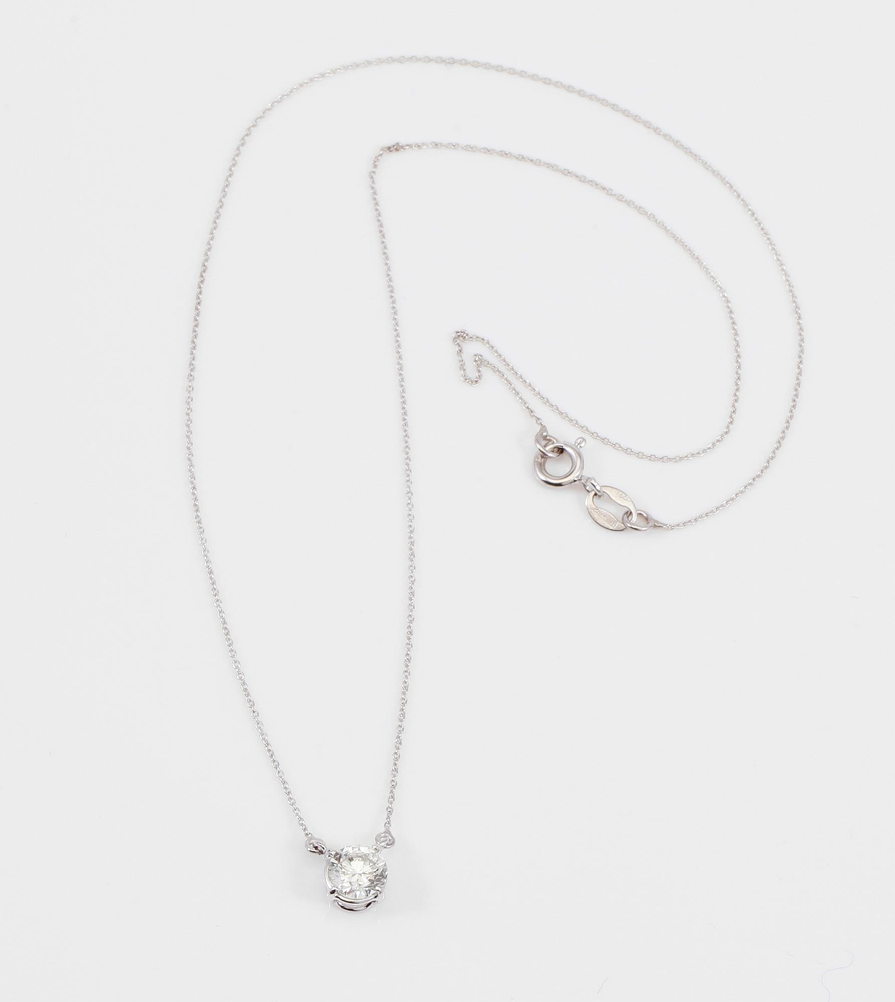COLLIER, briljantslipad diamant 0.70 ct.