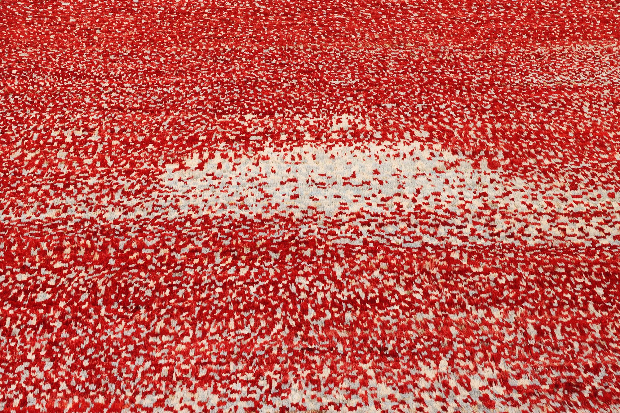 A moroccan carpet, modern design, c. 308 x 194 cm.