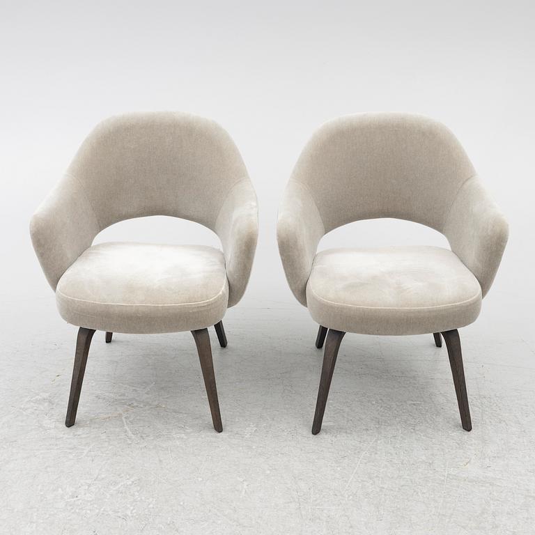 Eero Saarinen, chairs, a pair, "Executive Side Chair", Knoll, 21st century.