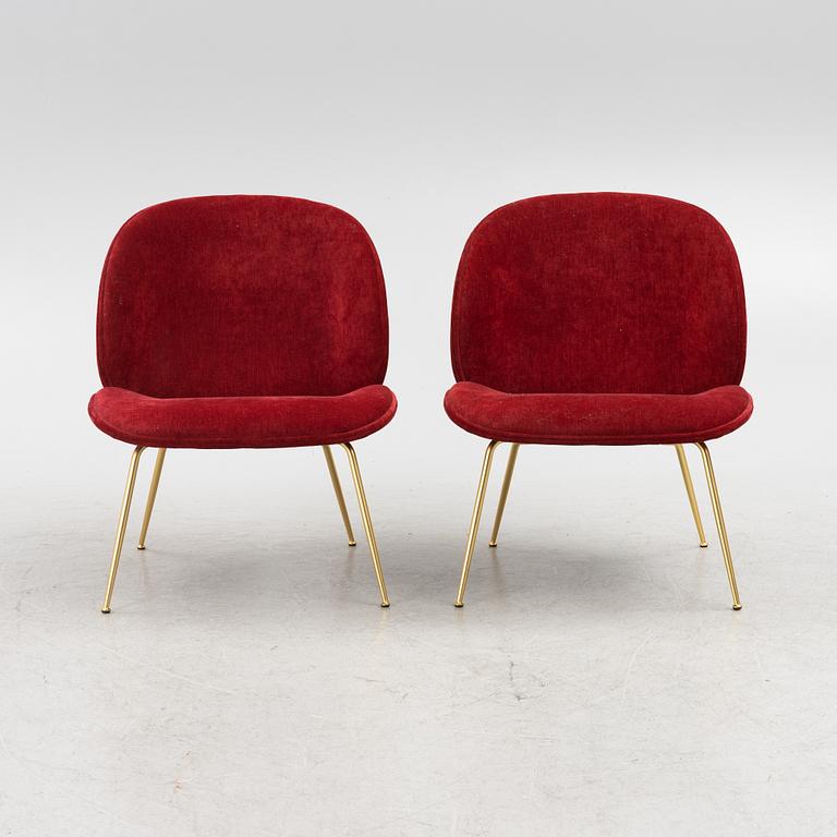 GamFratesi, a pair of 'Beetle Lounge Chair', Gubi.