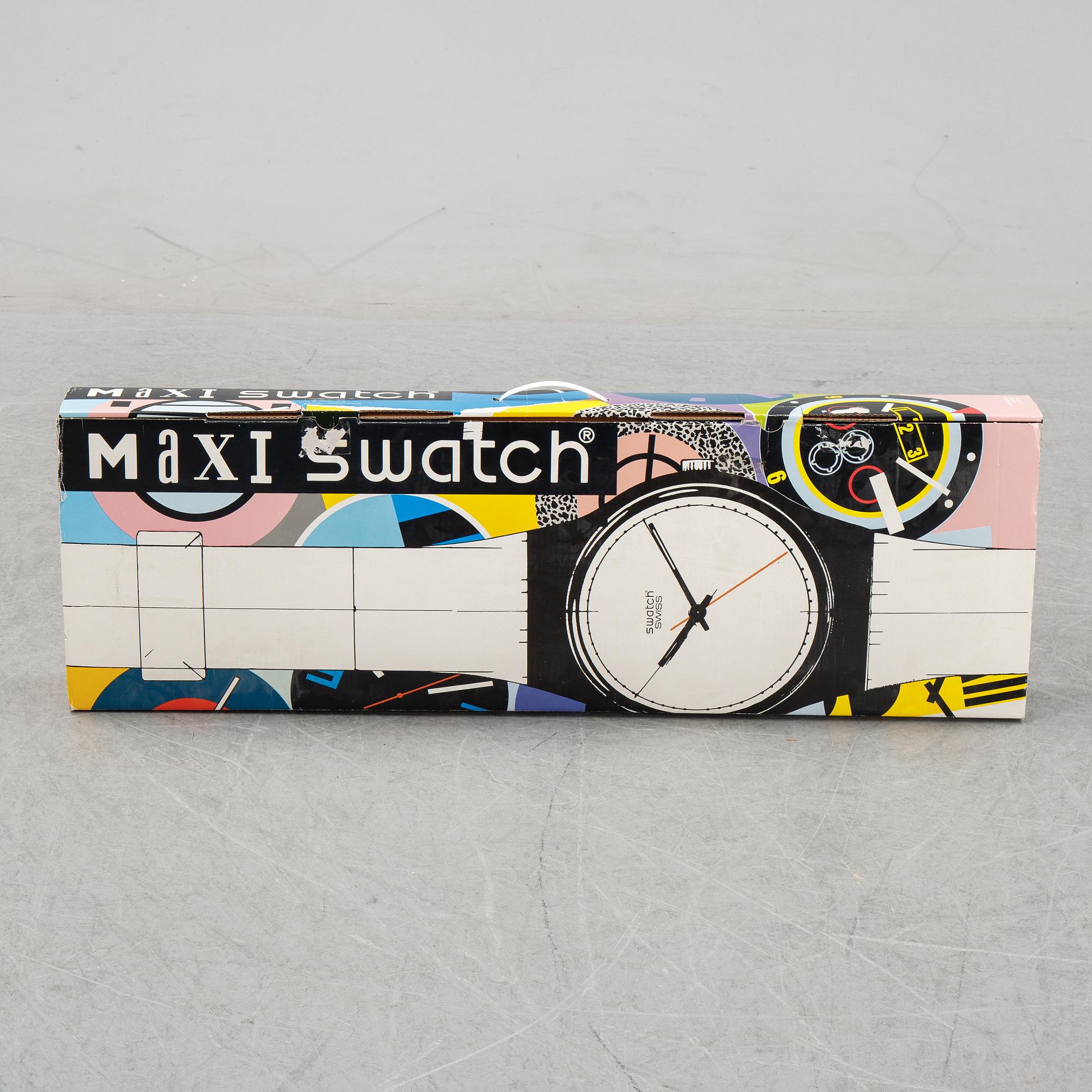 Swatch, Maxi Yugi, wall clock.