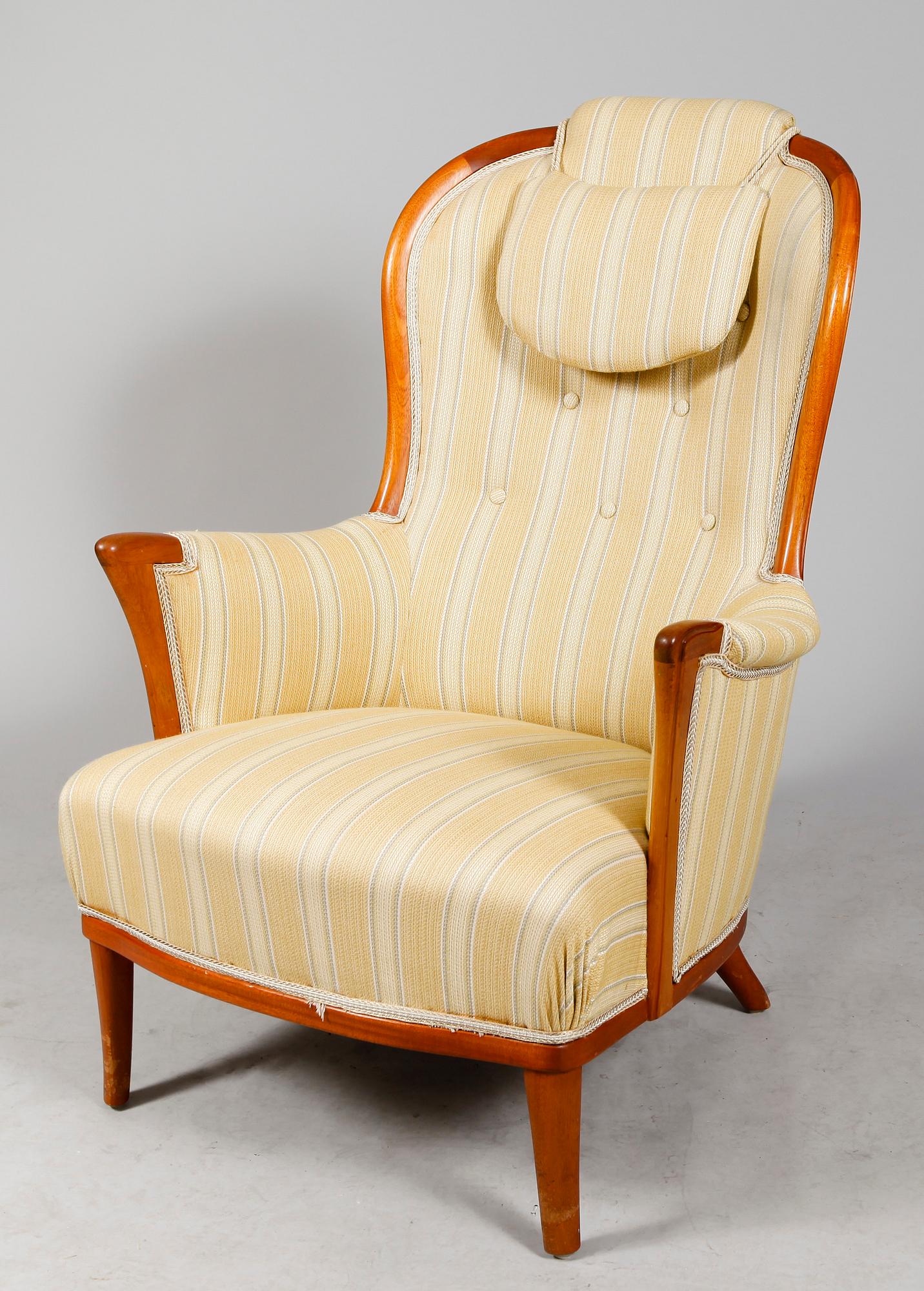 FÅTÖLJ, "Vår Fru", Carl Malmsten, 1900-talets mitt.