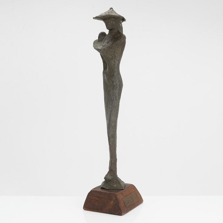 Unto Hietanen, a bronze sculpture, signed.