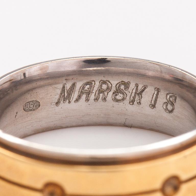 An 18K gold ring. Marski's.