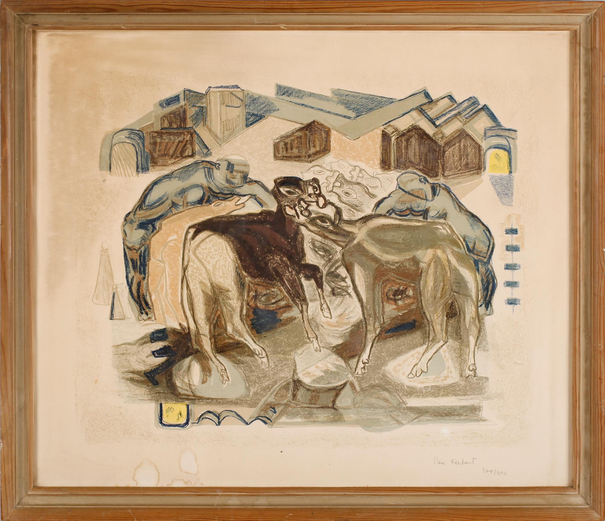 SIRI DERKERT, färglitografi, signerad och numrerad 200/250.