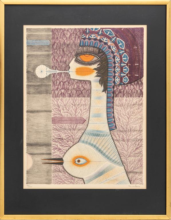 Max Walter Svanberg, litografi signerad daterad ch numrerada 58 122/160.