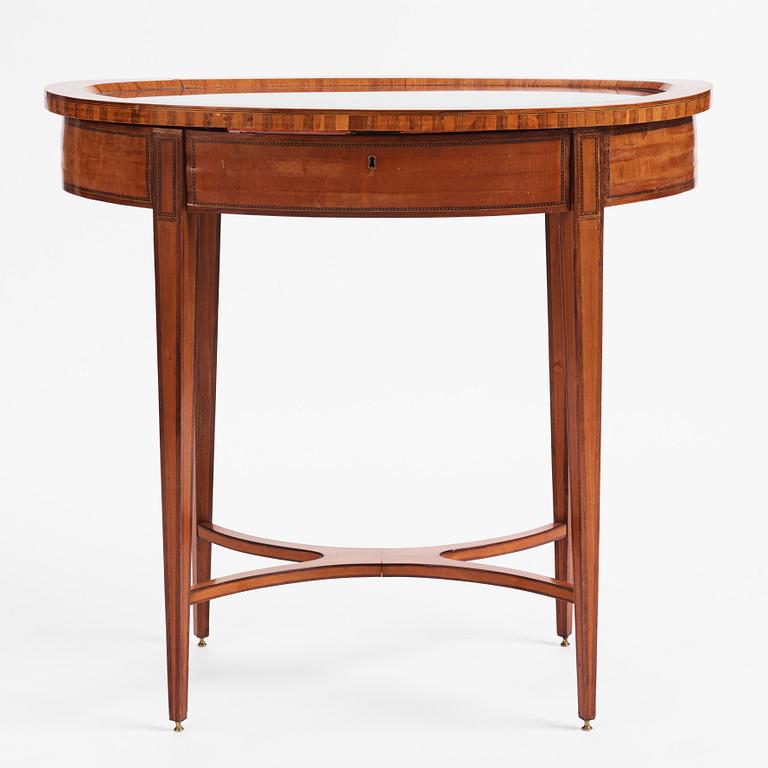 A North European mahognay display-case table, early 19th century.