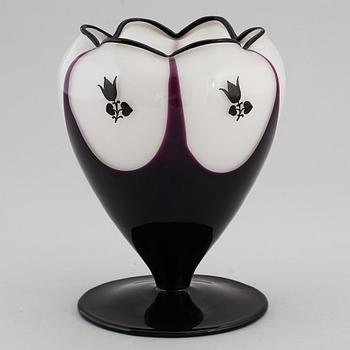 A Dagobert Peche glass vase, Loetz, Vienna, early 20th century.