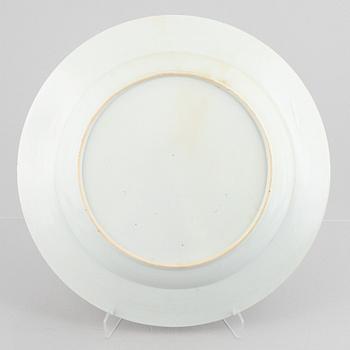 A large blue and white charger, Qing dynasty, Qianlong (1736-95).