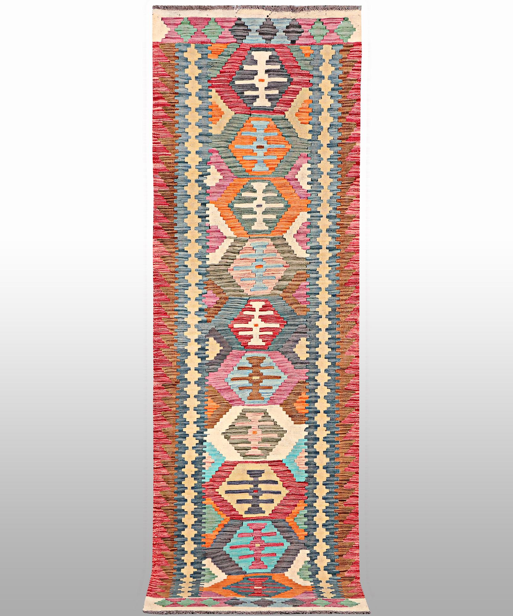 A Kilim runner, Afghanistan, a. 294 x 86 cm.