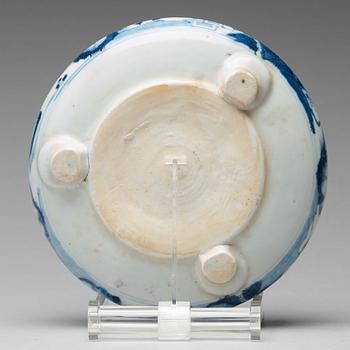 A blue and white censer, Qing dynasty (1644-1912).