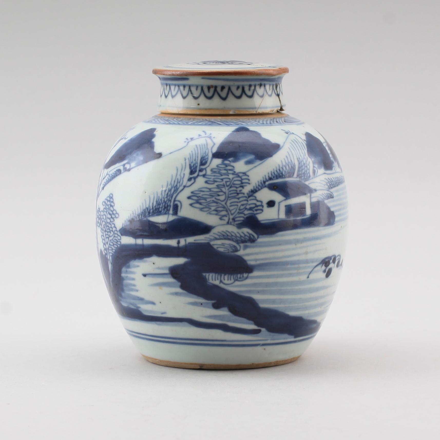 BOJAN MED LOCK, porslin, Kina, 1700-/1800-tal.