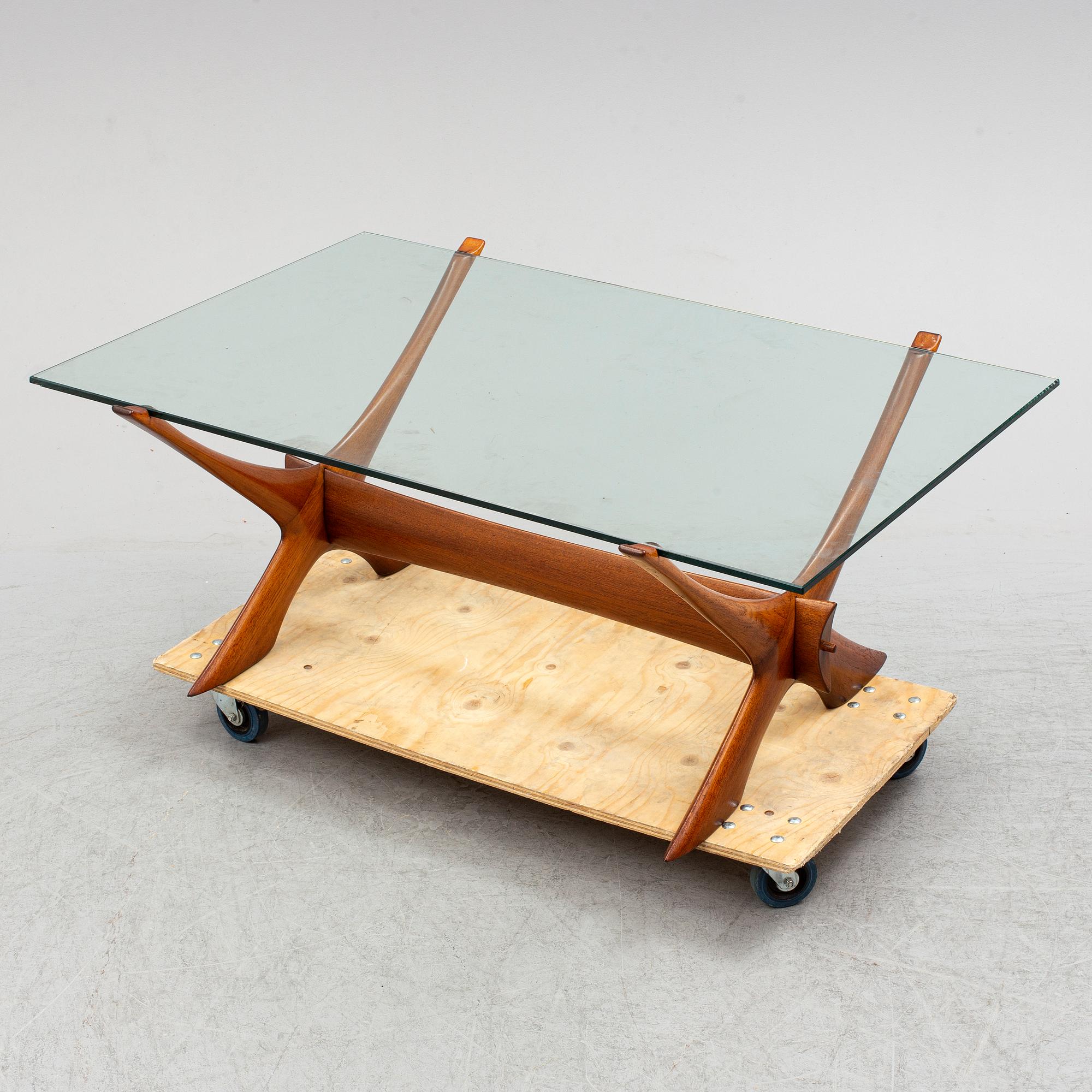 FREDRIK SCHRIEVER-ABELN, soffbord, "nr 9", Örebro Glasindustri, modell lanserad 1967.