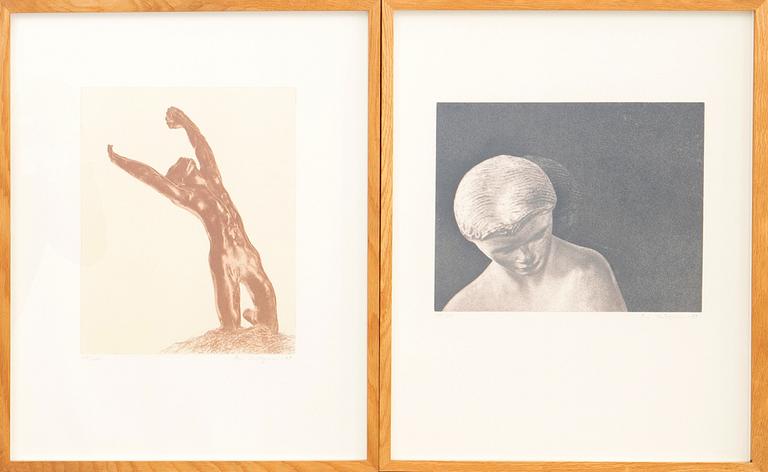 Ola Billgren, lithographs, 2 pcs.