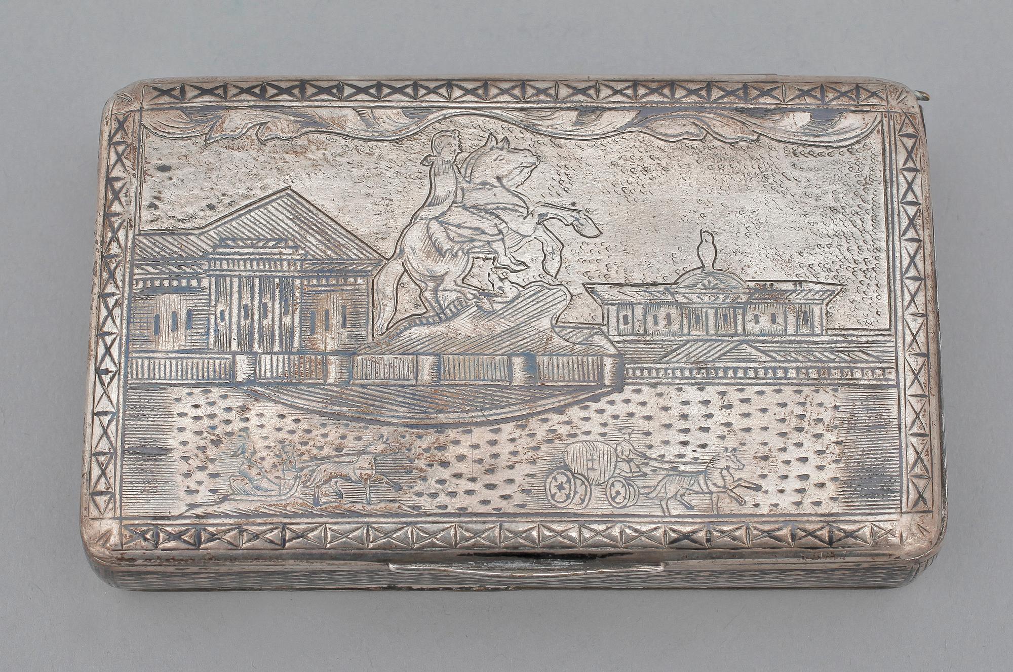 DOSA, silver, Moskva, Ryssland. 1800-talets slut. Ca 95g.