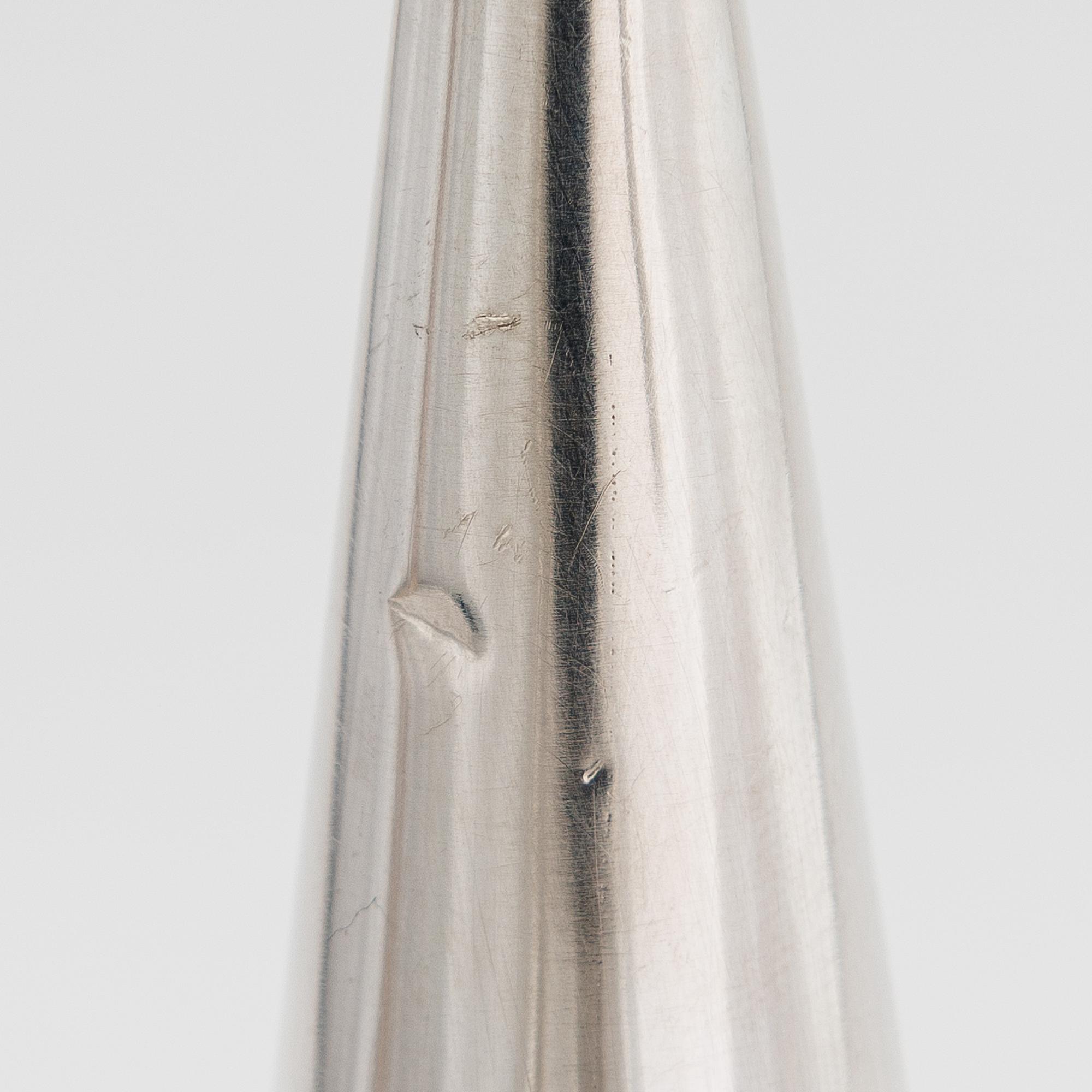 Tapio Wirkkala, Kandelaber TW 202, silver (916), Kultakeskus, Tavastehus 1961.