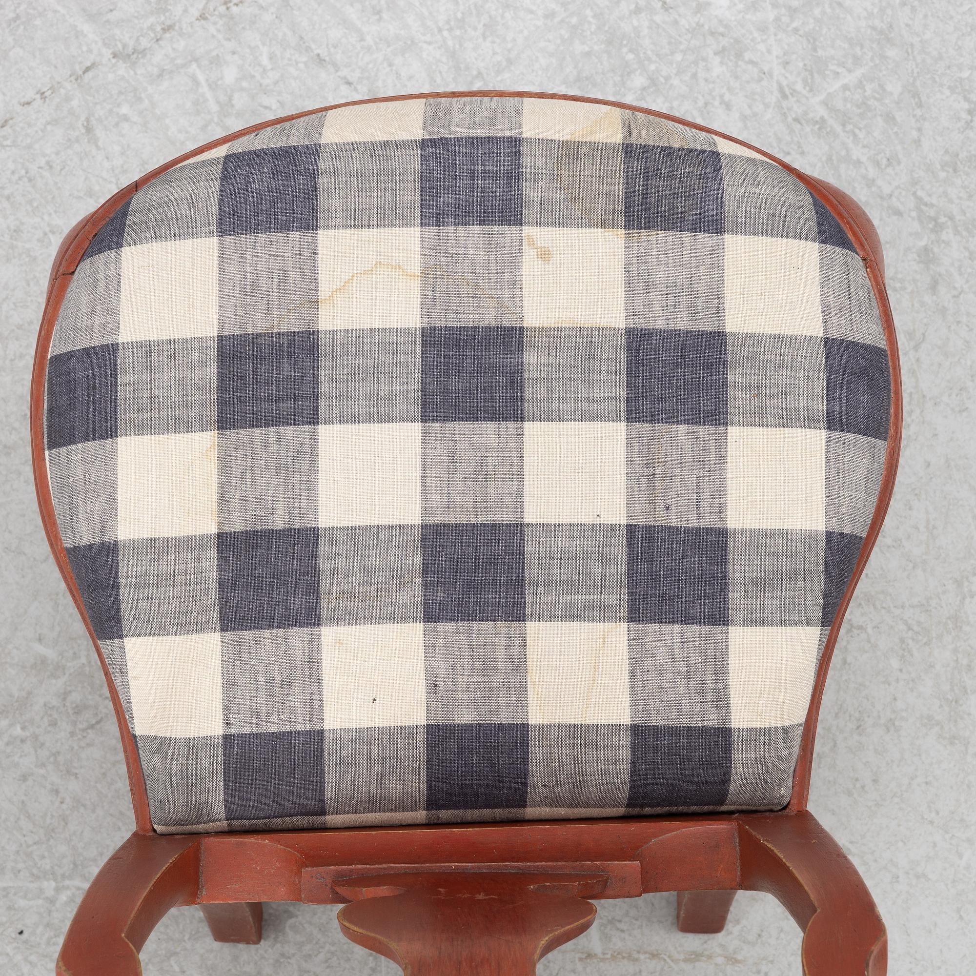 Stolar,ett par, 1700-talets mitt, Senbarock / tidig Rokoko.