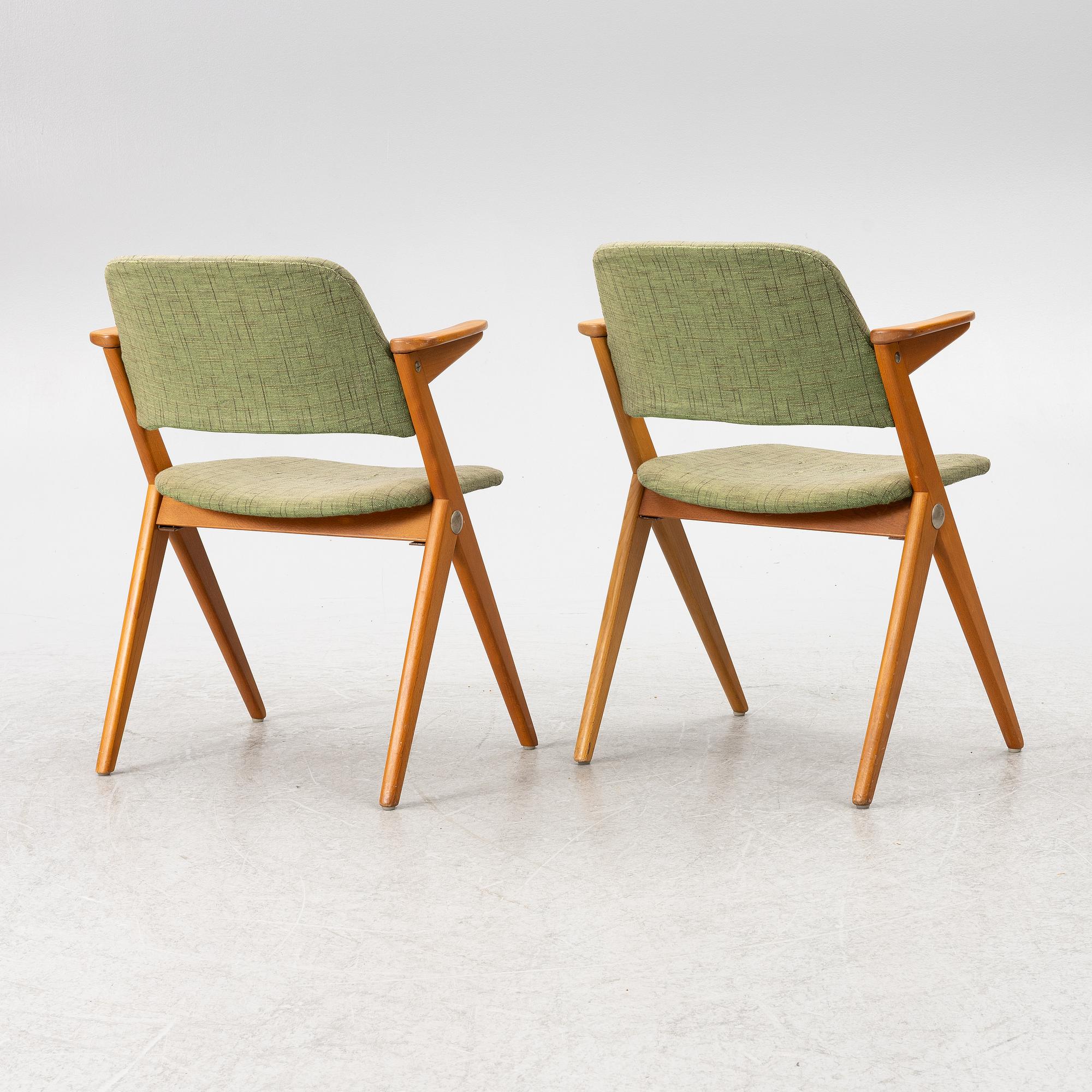 Bengt Ruda, a pair of armchairs, from the Triva series, Nordiska Kompaniet mid 20th Century.