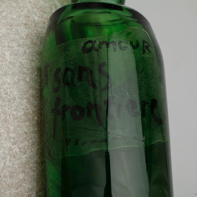 SKULPTUR, glas. Göran Wärff, Ramnäs Glashytta, sign.