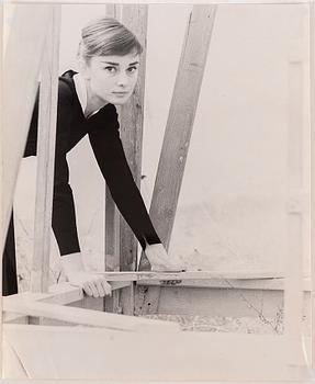 PER-OLOW ANDERSON, a photograph depicting Audrey Hepburn, signed with stamp and dated 1955.