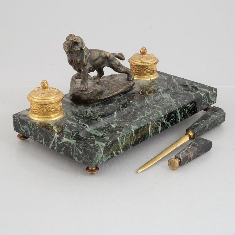 A desk set, circa 1900.