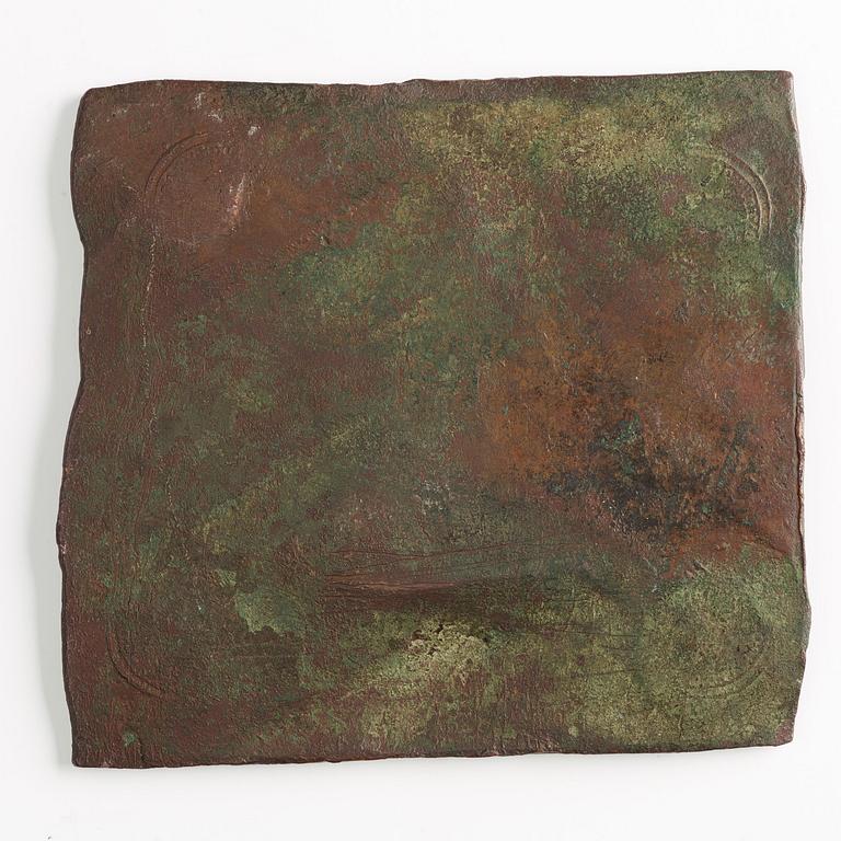 A Swedish copper plate, 1 Daler Silvermynt, Drottning Kristina, 1652.