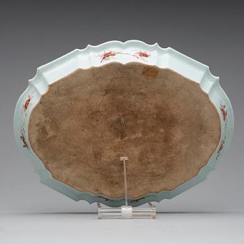 A rare large, finely painted tureen with cover and stand, Qing dynasty, Qianlong (1736-95).