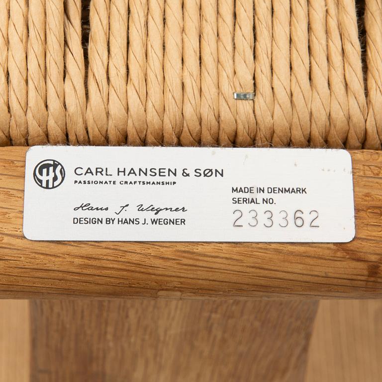 Hans J. Wegner, chairs, 4 pcs, model CH24 "The Wishbone Chair", Carl Hansen & Son, Odense, Denmark.