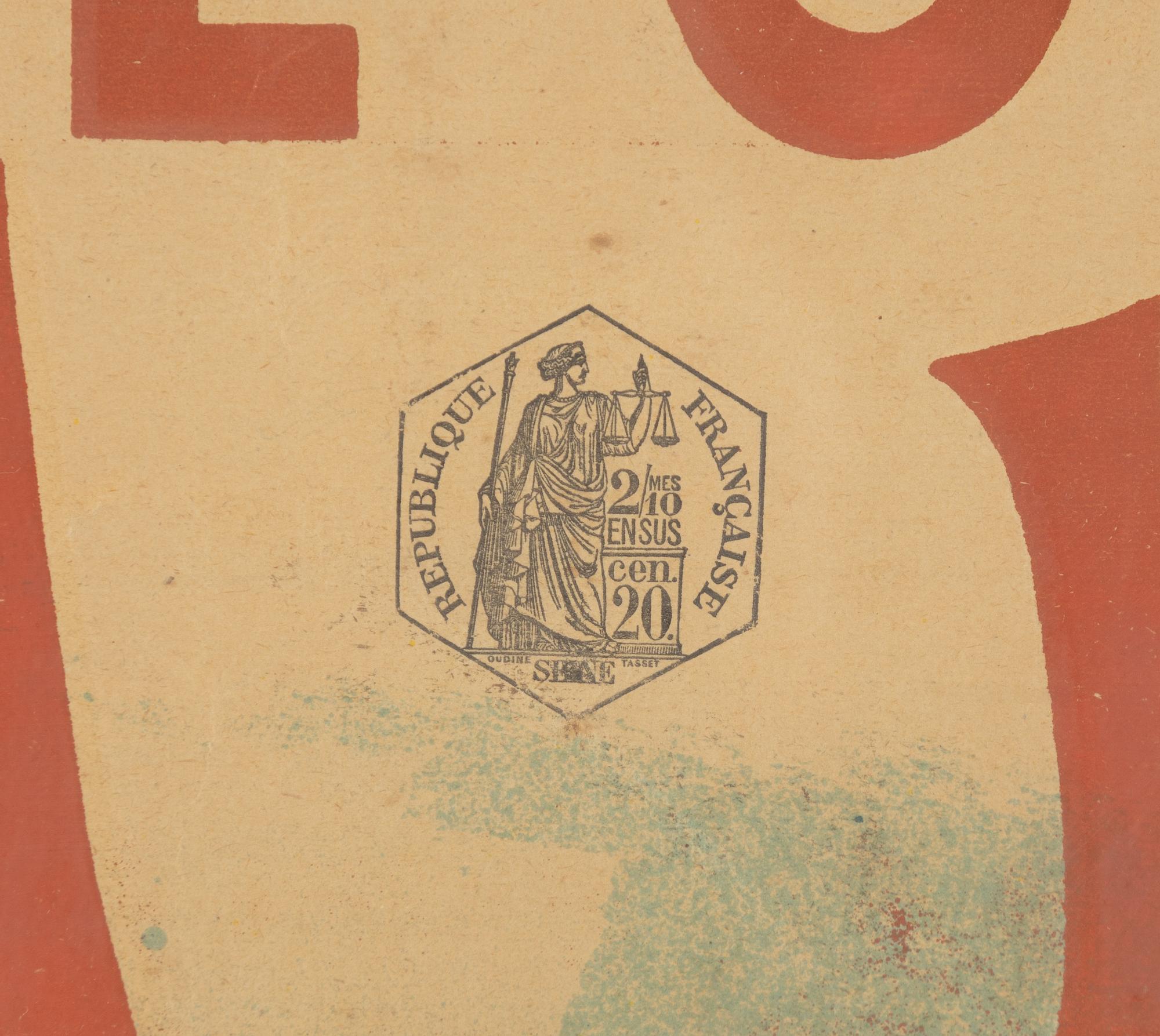 Jules Chéret, a lithographic poster, Chaix, Paris, France, 1894.