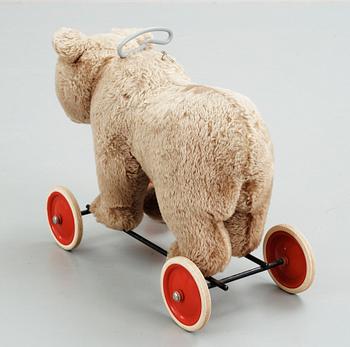A German Stieffbear on wheel, 1950s/60s.