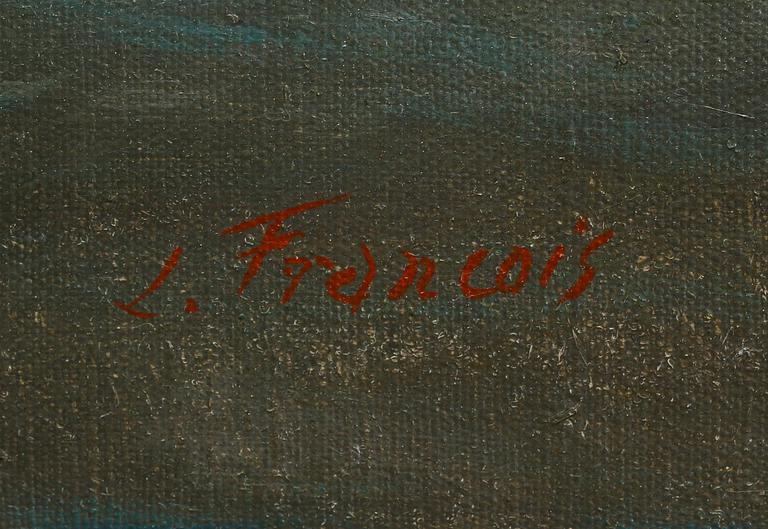 OKÄND KONSTNÄR, olja på duk, signerad L Francois, 1900-tal.