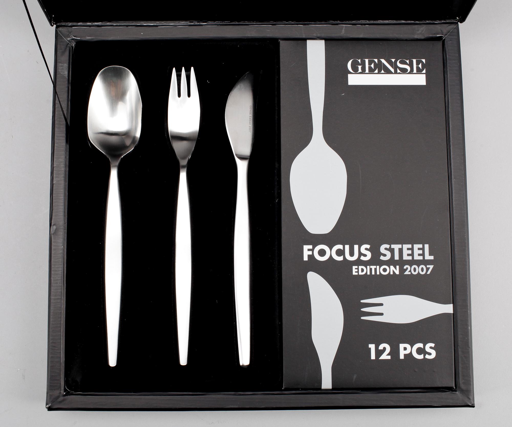 BESTICKSERVIS, 39 delar, "Focus", Folke Arström, Gense, 2007.