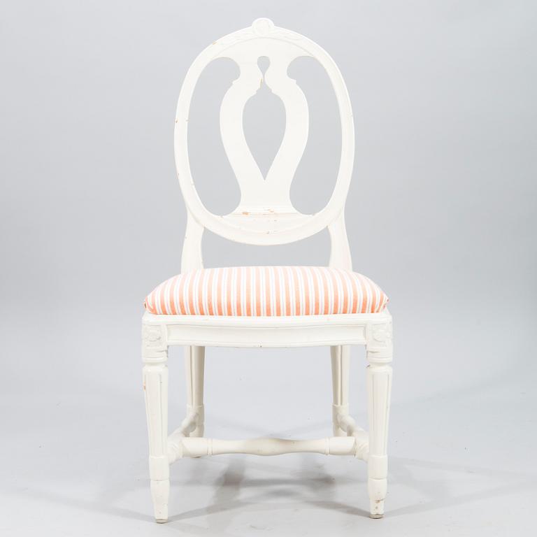 A Gustavian chair by master Melchior Lundberg (Master 1775-1812), Stockholm.