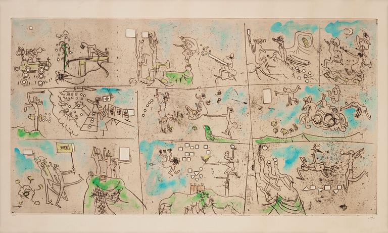 Roberto Matta, "La Une à l'H Pile".