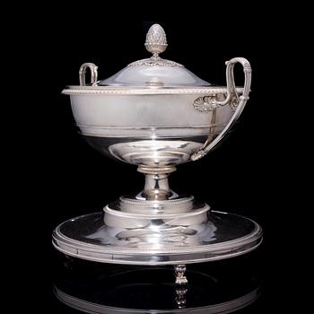 TERRIN, silver, empire, 1821, Wien. Vikt 3,9 kg.