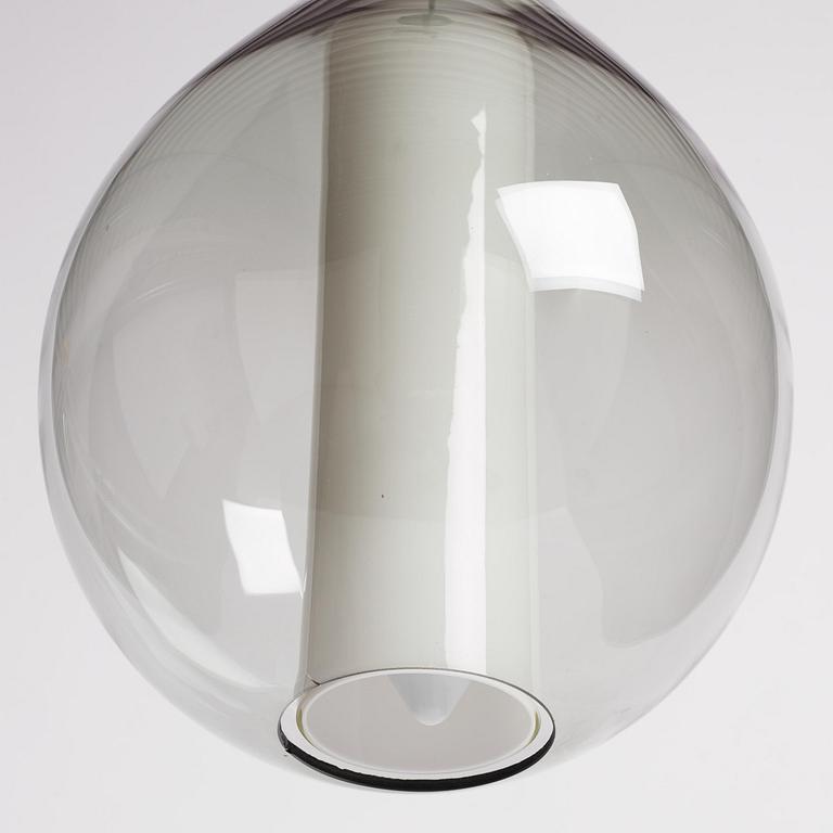 Carl Fagerlund, a "Droppe" ceiling lamp model "RD 1390", Orrefors, 1950s-60s.