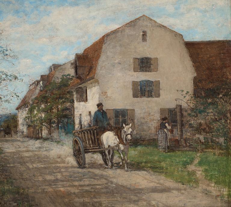 Victor Forssell, Street scene, Visby (possibly St Hansgatan southward).