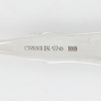Spoons, 24 pcs, silver, Uppsala model, GAB, Lidköping/Uppsala, 1962-76.