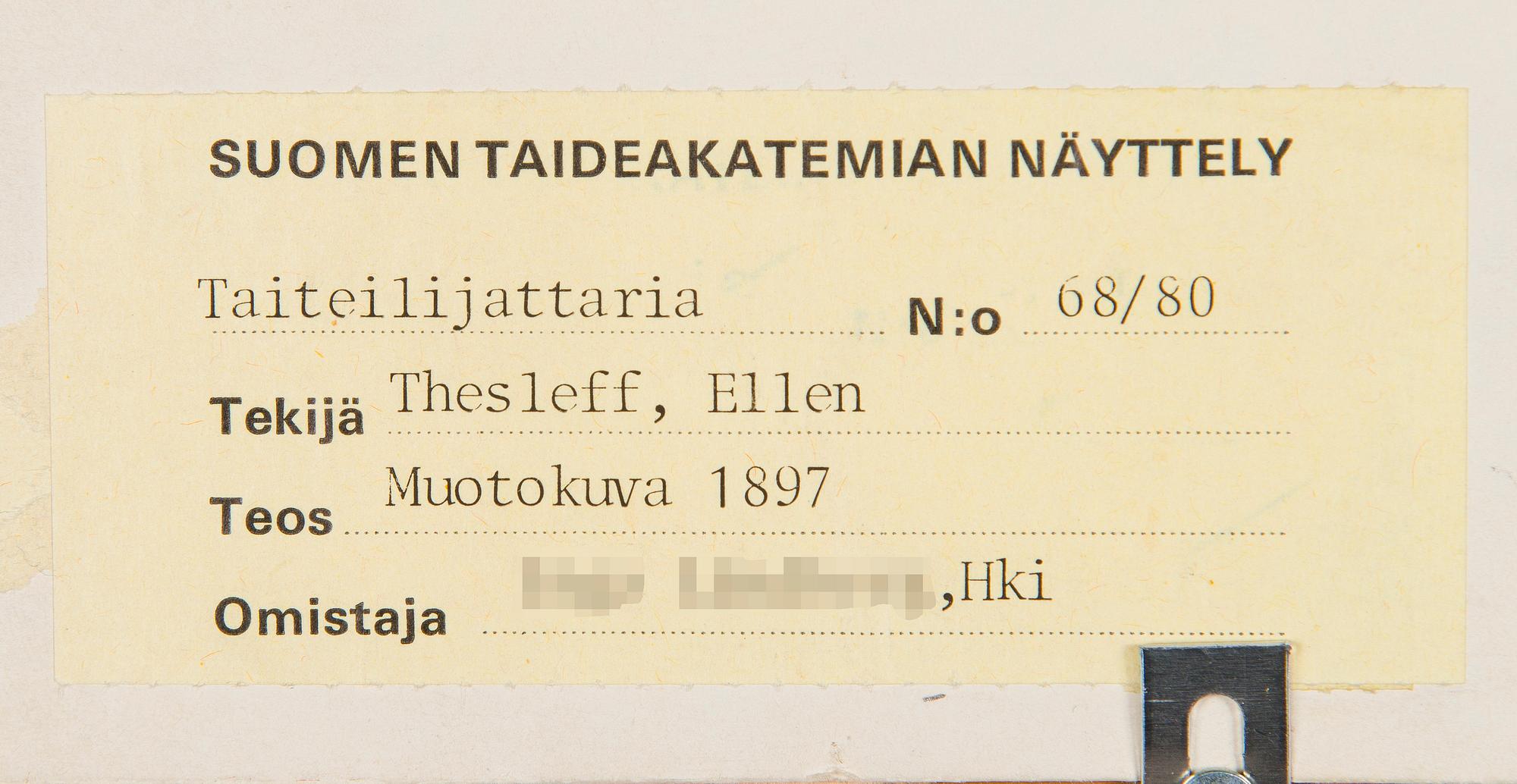 Ellen Thesleff, Muotokuva (Thyra Elisabeth).
