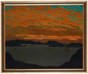 Pelle Swedlund, Ship at dusk.
