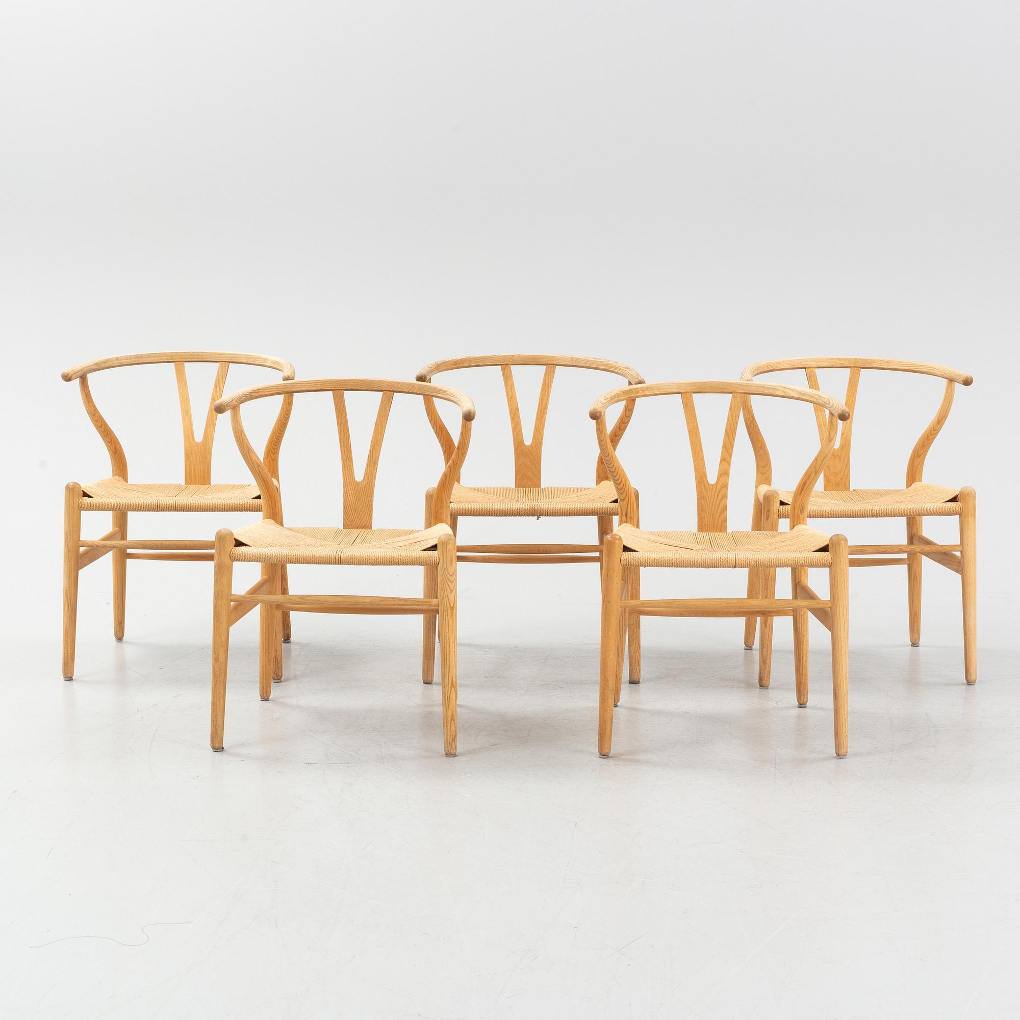 Hans J Wegner, CH 24, Y-stolen, 5 st, Carl Hansen & son.